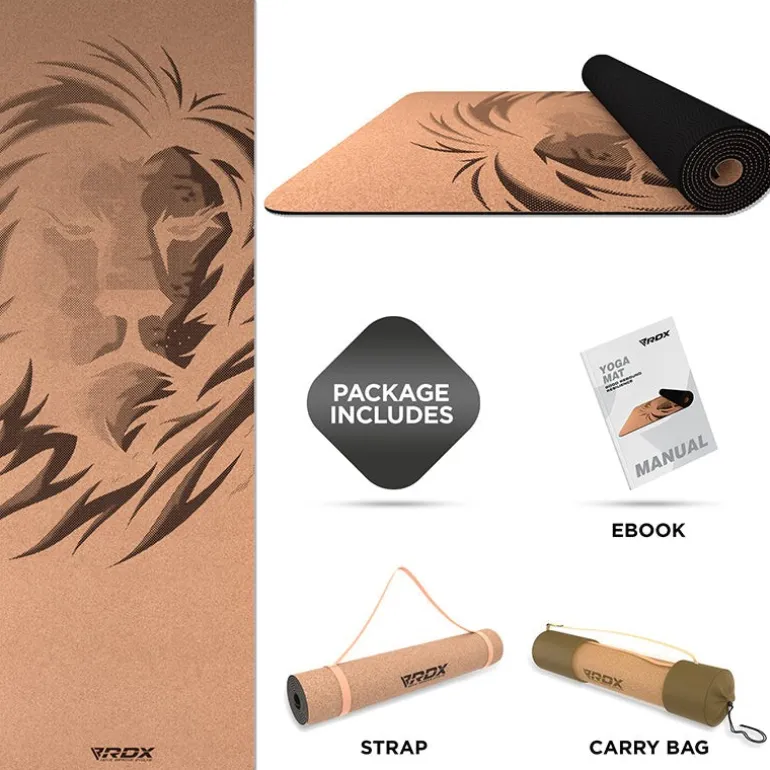 RDX D1 6mm Cork Yoga Mat