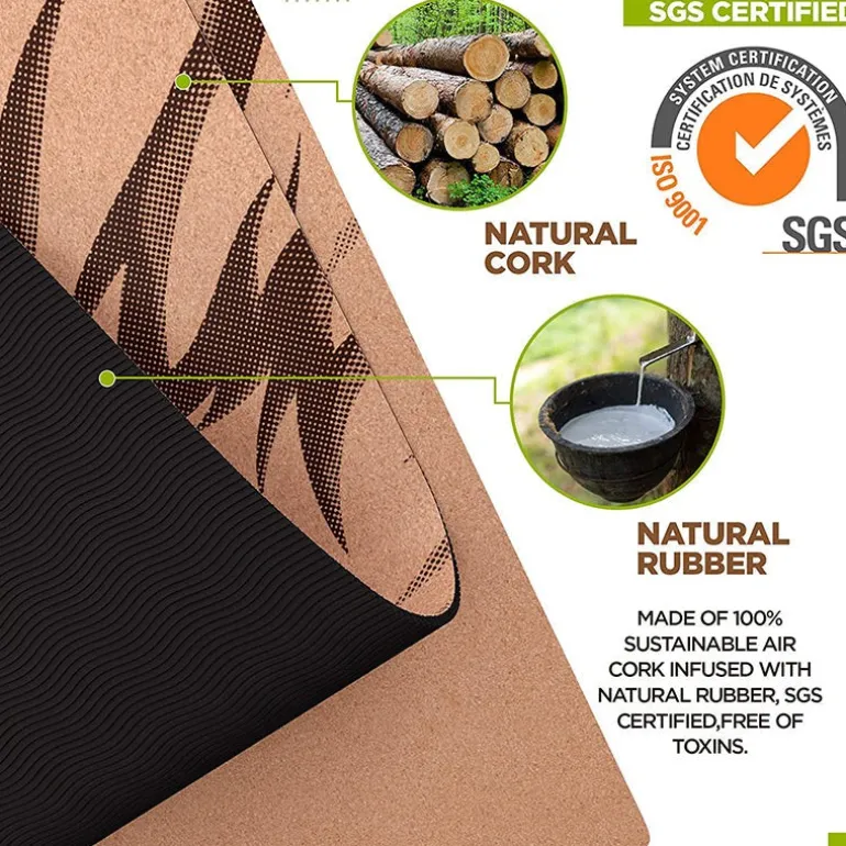 RDX D1 6mm Cork Yoga Mat