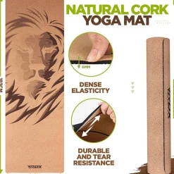 RDX D1 6mm Cork Yoga Mat
