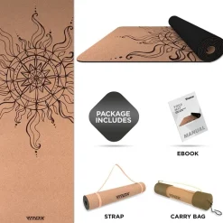 RDX D2 6mm Cork Yoga Mat