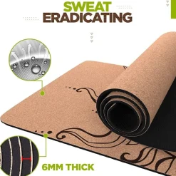 RDX D2 6mm Cork Yoga Mat