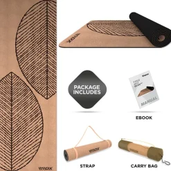 RDX D3 6mm Cork Yoga Mat