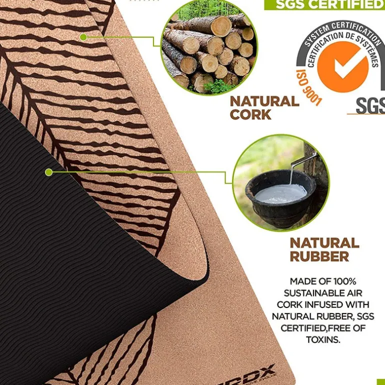 RDX D3 6mm Cork Yoga Mat
