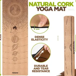 RDX D4 6mm Cork Yoga Mat