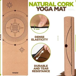 RDX D6 6mm Cork Yoga Mat
