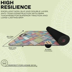 RDX D3 6mm PU Rubber Yoga Mat