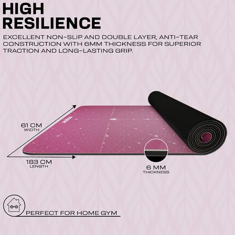 RDX D4 6mm PU Rubber Yoga Mat