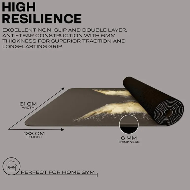 RDX D8 6mm PU Rubber Yoga Mat