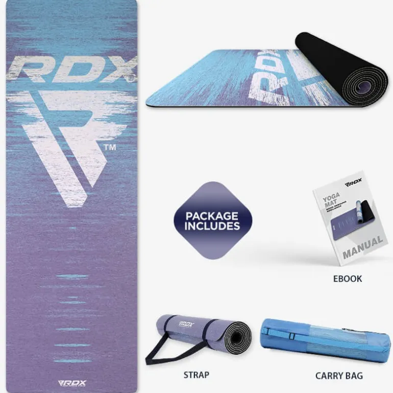 RDX D10 6mm PU Rubber Yoga Mat