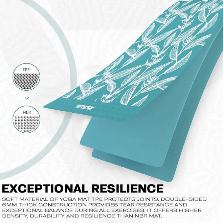 RDX D4 6mm TPE Yoga Mat