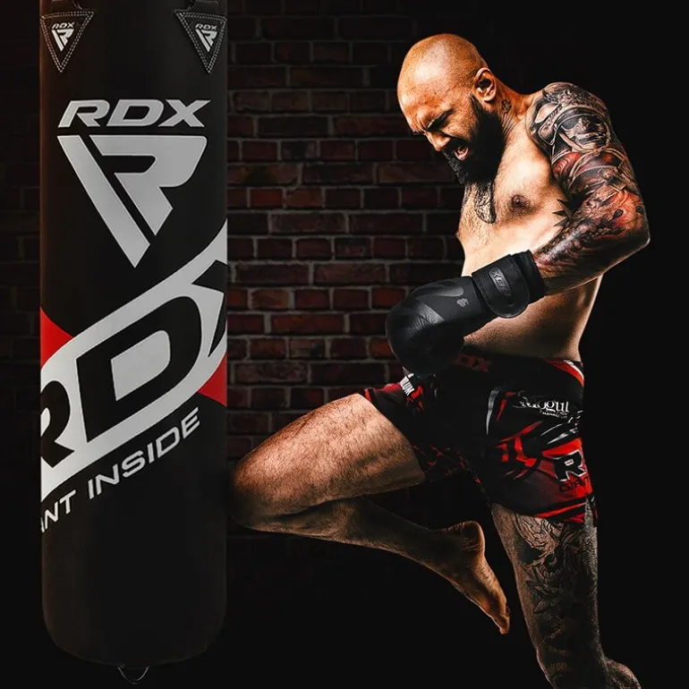 RDX F10B 4ft / 5ft 8-in-1 Punch Bag with Bag Mitts Set