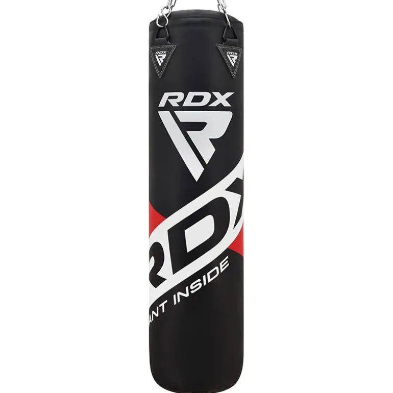 RDX F10B 4ft / 5ft 4-in-1 Punch Bag with Mitts and Ceiling Hook Set