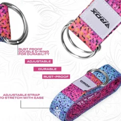 RDX F20 D-Ring Steel Buckle Cotton Yoga Strap