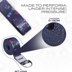 RDX F3 D-Ring Steel Buckle Cotton Yoga Strap