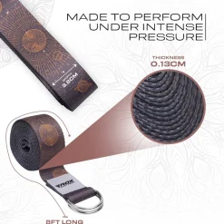 RDX F4 D-Ring Steel Buckle Cotton Yoga Strap