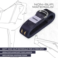 RDX F8 D-Ring Steel Buckle Cotton Yoga Strap
