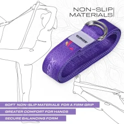 RDX F2 D-Ring Steel Buckle Cotton Yoga Strap