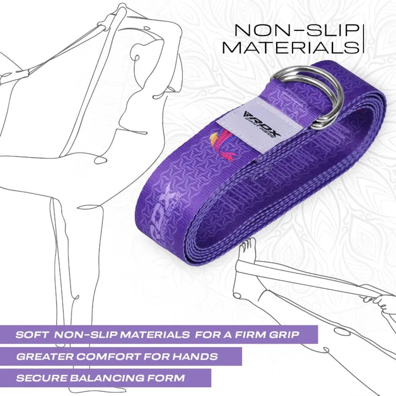 RDX F2 D-Ring Steel Buckle Cotton Yoga Strap