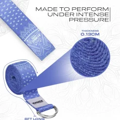 RDX F14 D-Ring Steel Buckle Cotton Yoga Strap