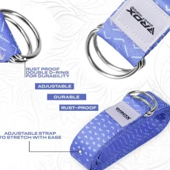 RDX F14 D-Ring Steel Buckle Cotton Yoga Strap