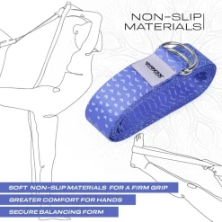 RDX F14 D-Ring Steel Buckle Cotton Yoga Strap