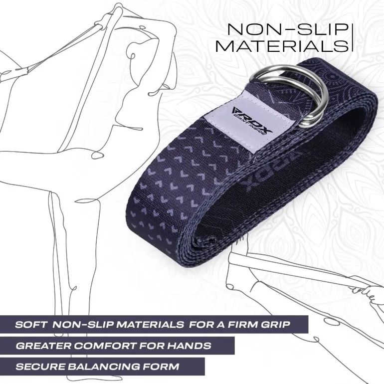 RDX F15 D-Ring Steel Buckle Cotton Yoga Strap