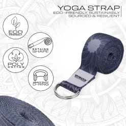 RDX F18 D-Ring Steel Buckle Cotton Yoga Strap