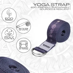 RDX F19 D-Ring Steel Buckle Cotton Yoga Strap