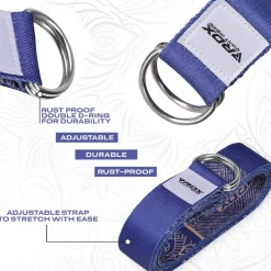 RDX F16 D-Ring Steel Buckle Cotton Yoga Strap