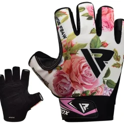 RDX F24 Floral Gym Workout Gloves for Women