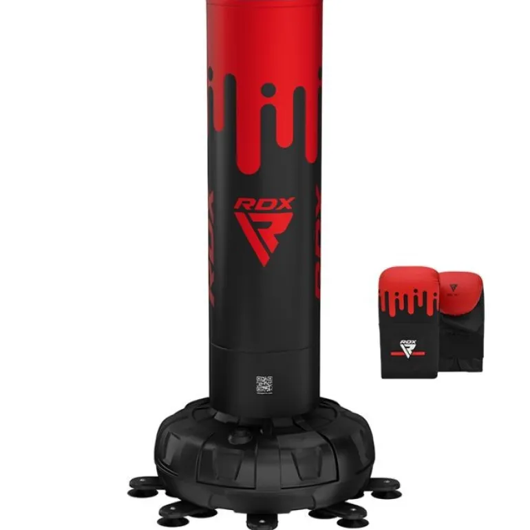 RDX F9 5Ft Adults Free Standing Punch Bag With Bag Mitts