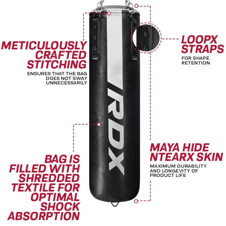 RDX F6 4ft / 5ft 2-in-1 KARA Training Punching Bag Set
