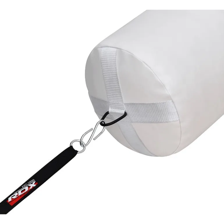 RDX F10 4ft / 5ft 3-in-1 Punch Bag with Gloves in White Set