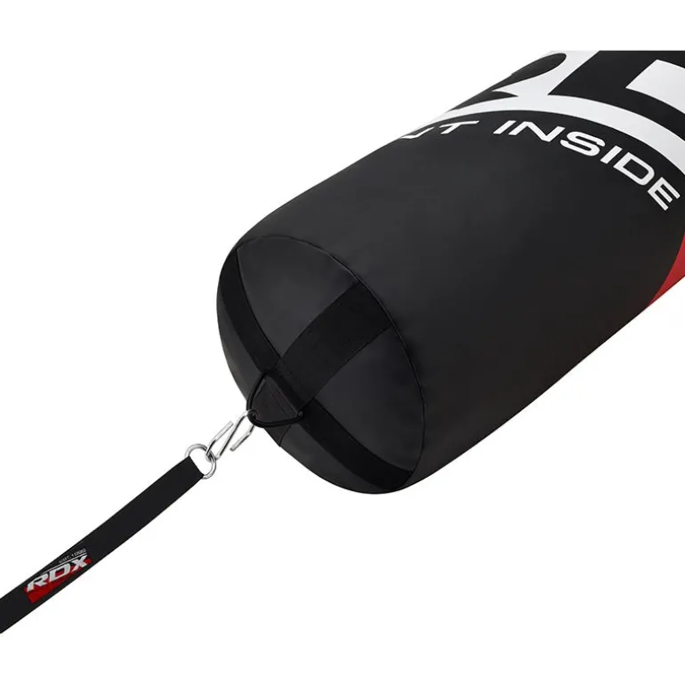 RDX F10 4ft / 5ft 2-in-1 Training Punch Bag Black Set