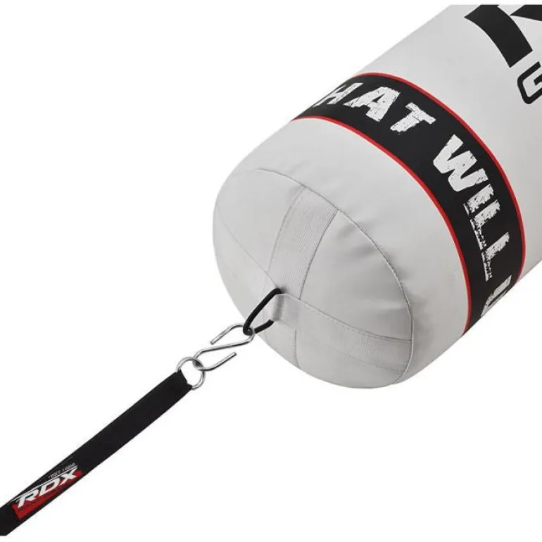 RDX F1 4ft / 5ft 4-in-1 White Punch Bag With Gloves & Wall Bracket Set