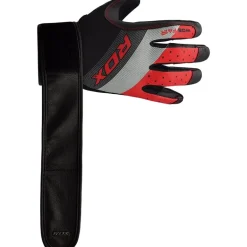 RDX F41 Full Finger Long Wrist Support Strap Heavy Weight Lifting Gym Gloves