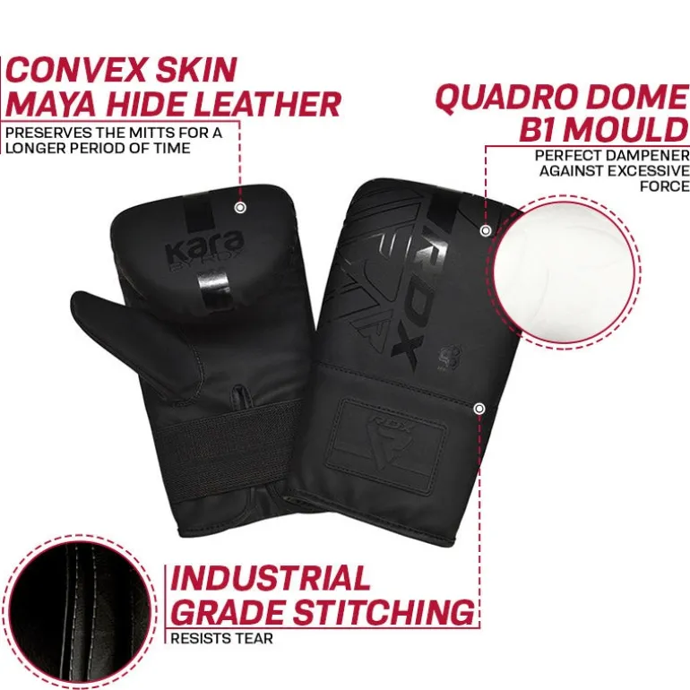 RDX F6 KARA Bag Gloves 4oz Black