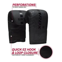 RDX F6 KARA Bag Gloves 4oz Black