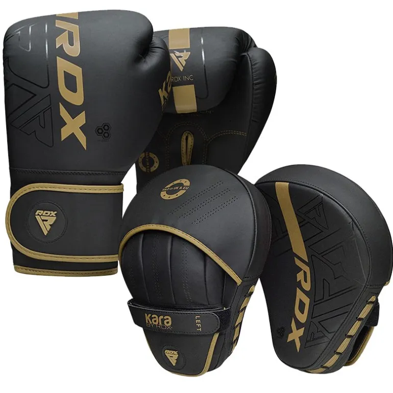 RDX F6 KARA Boxing Gloves & Focus Pads