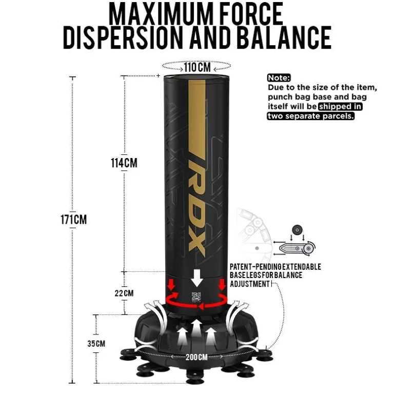 RDX F6 KARA 5-ft Free-standing Punching Bag