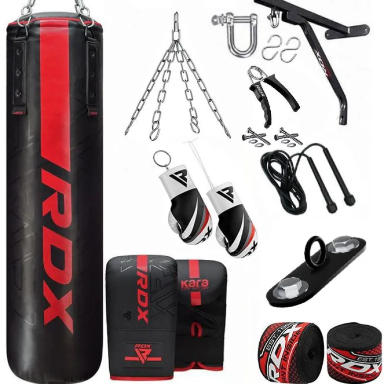 RDX F6 KARA 14-in-1 Punch Bag with Bag Gloves Set