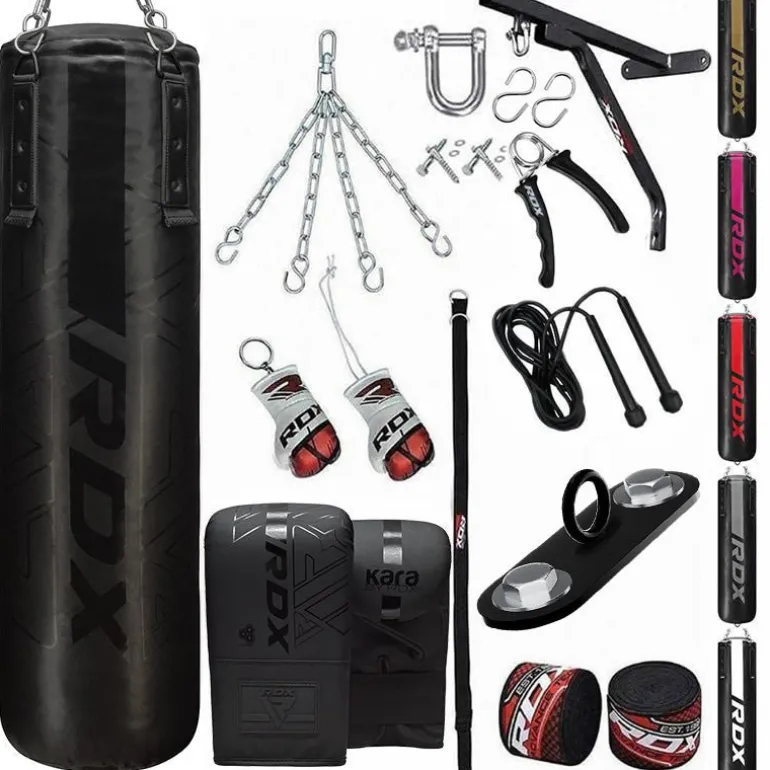 RDX F6 KARA 14-in-1 Punch Bag with Bag Gloves Set