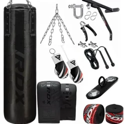 RDX F6 KARA 14-in-1 Punch Bag with Bag Gloves Set