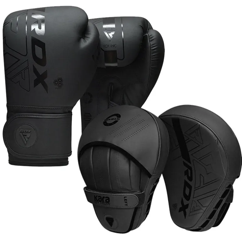 RDX F6 Kids 6oz KARA Boxing Gloves & Focus Pads