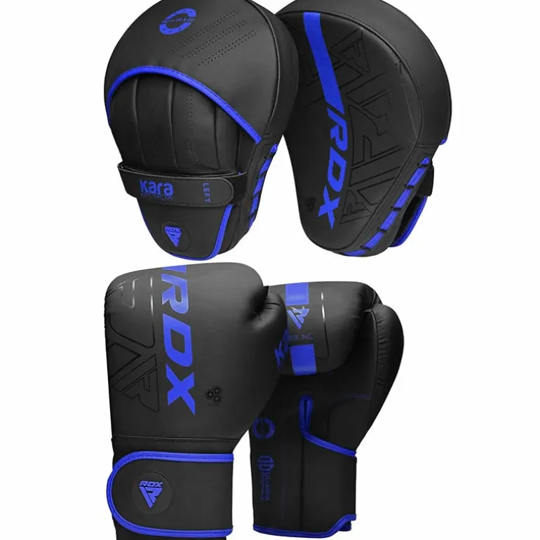 RDX F6 Kids 6oz KARA Boxing Gloves & Focus Pads