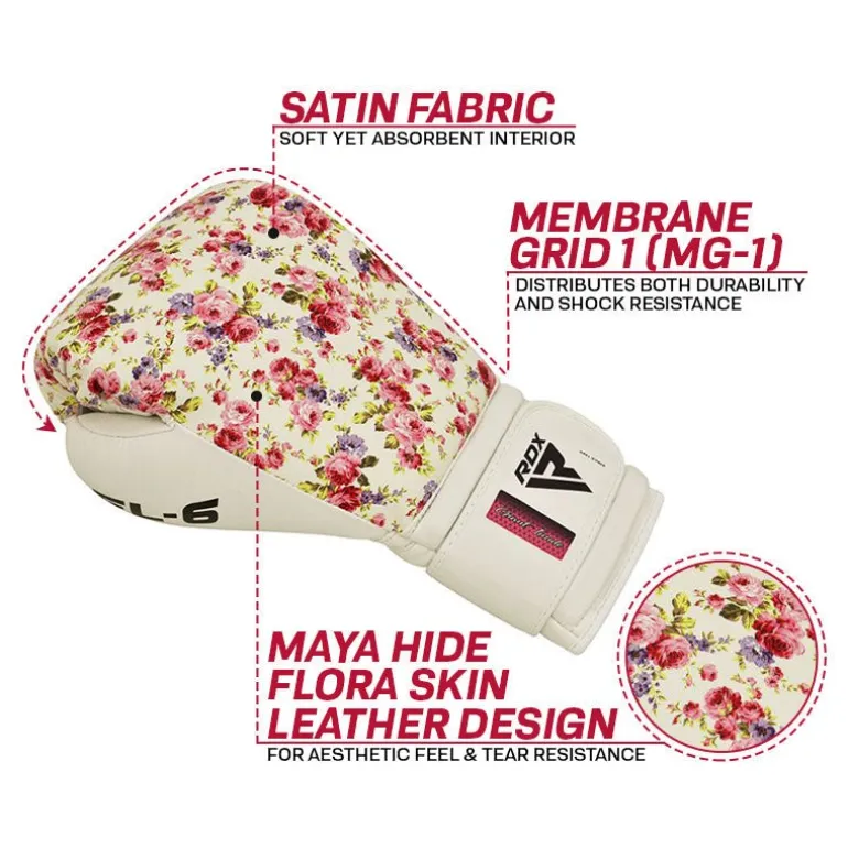 RDX FL6 Floral Boxing Gloves