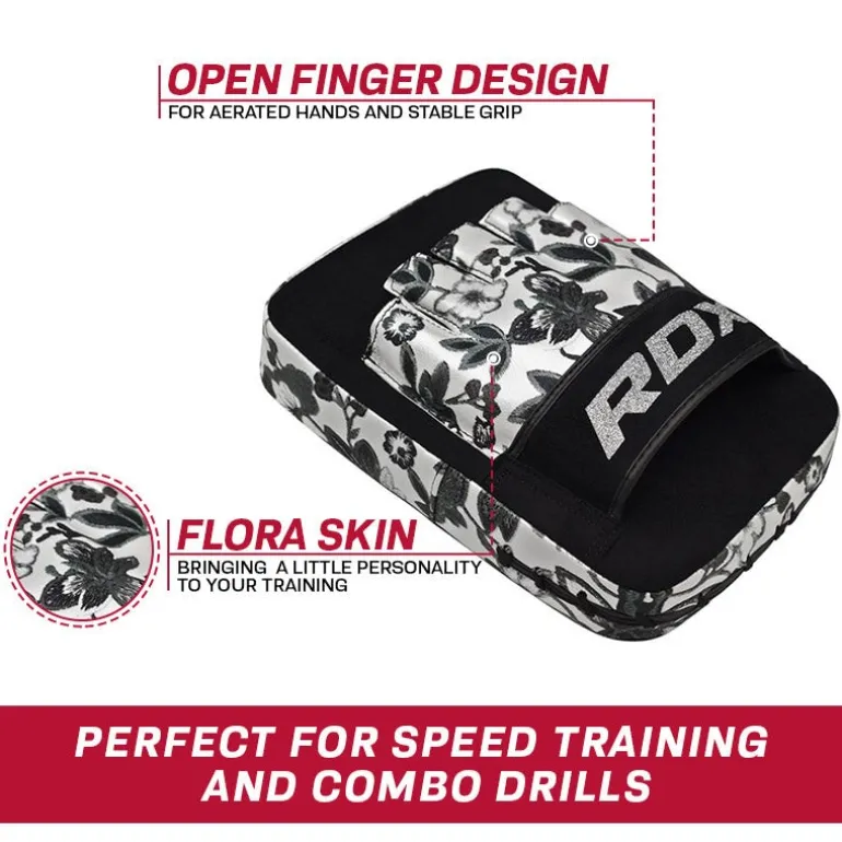 RDX Fl4 Mono Floral Ladies Boxing Training Punch Mitts