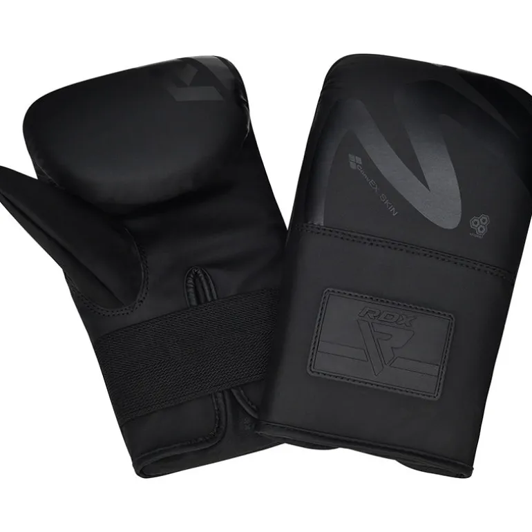 RDX F15 Noir Bag Gloves 4oz Black