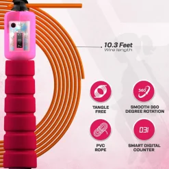 RDX FP Kids 10.3ft Adjustable Skipping Rope with Counter