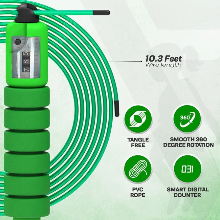 RDX FP Kids 10.3ft Adjustable Skipping Rope with Counter